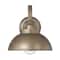 Hello Honey® Easton Tuscan Gold Modern Farmhouse Metal Shade & Exposed Bulb Wall Mounted Outdoor Light